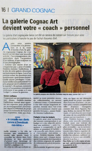 Conseiller en investissement artistique 2026